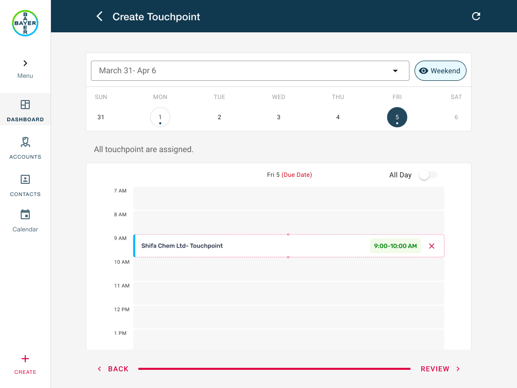 Designing scheduling for multiple accounts